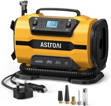 Tyre Inflator Air Compressor 150PSI, Power Supply 12V DC / 230V AC, Car