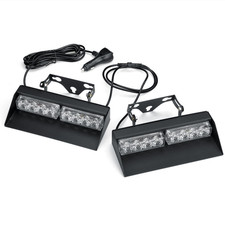 2x8LED Amber & White Car