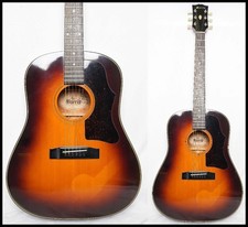 MORRIS WG-30 Sunburst J-45 Style Acoustic Guitar Made in Japan