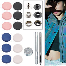 15mm No-Sew Snap Buttons Small Press Studs For Clothing Crafts 10pcs -1000pcs