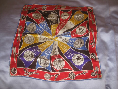 Vintage scarf with college - vintage,