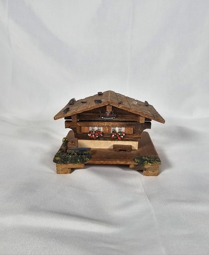 Vintage reuge swiss chalet - vintage,