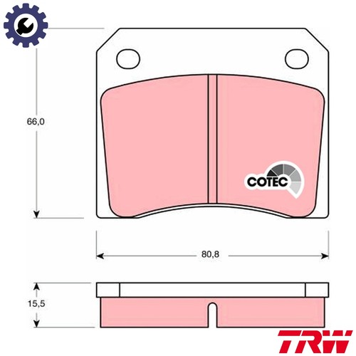 Brake pad set disc - brake,