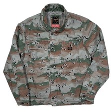 Superdry Jacket Chore Coat Fleece Lined Workwear Barn Utility Camo Men’s Medium 