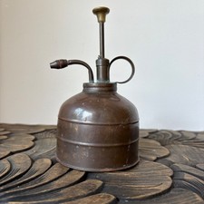 Vintage Metal Plant Mister, watering can, water spray bottle, brass plant mister