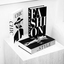 3 Pieces Faux Books Decorative Books Luxury Modern DIY Home Decoration Ornaments