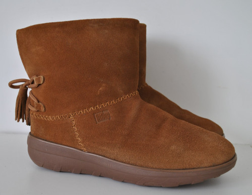 Brown suede women chunky - suede, women's