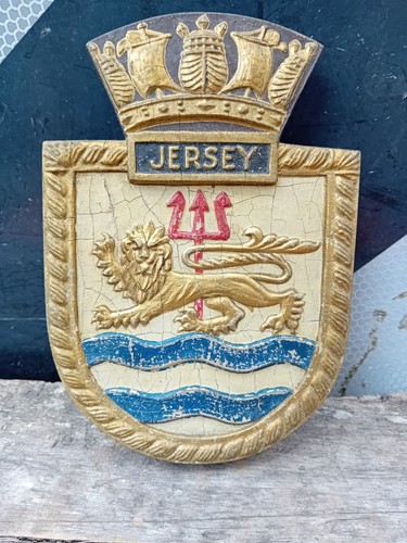Hms jersey plaque crest - jersey, shield