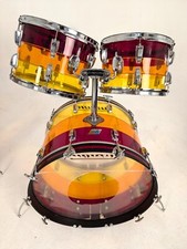 Rare Tequila Sunrise Ludwig Vistalite Drums Great Condition