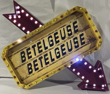 Spirit Halloween Beetlejuice Light-Up LED Hanging Marquee Sign BETELGEUSE 2025