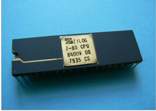 Zilog Gold top & pins Z80A CPU