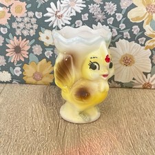 Vintage Japanese Chick Egg Cup - Mid-Century Kitsch Easter Decor