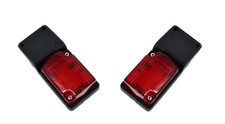 2x 12/24V Red LED Rear Marker Lights Small Hanging Trailer Truck Boats Tractors