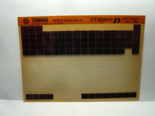 Yamaha dt250 4e7 parts - mx,