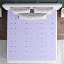 Astor 3" Memory Foam King Size Mattress Topper with Lavender Infused, CertiPU...