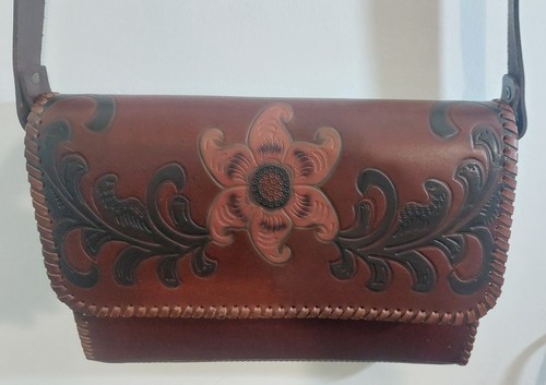 Vintage tooled leather - vintage,