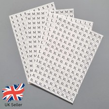 Clothing Size Label Stickers