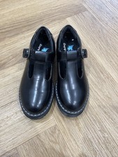 Start Rite Envisage Black Leather Chunky T Bar School Shoes