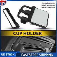 Black Rear Center Armrest  Cup Holder & Frame For Audi A7 A6 C7 11-18 2017 2016