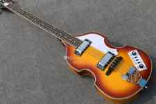 New Violin 4 Strings BB2 Electric Bass Guitar Spruce Top Flame Maple Side & Back