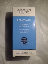 Leighton Denny RENOVATE Intense Nail Repair Cream & Buffer 10ml NEW Combined P&P