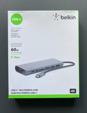 Belkin USB-C Multimedia Hub - USB-C, USB-A, HDMI, Ethernet 60W 5 GBPS (INC VAT)