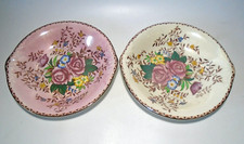 2 x Maling Rosalind 20cm Lustre Bowls, Pink & Pearl White