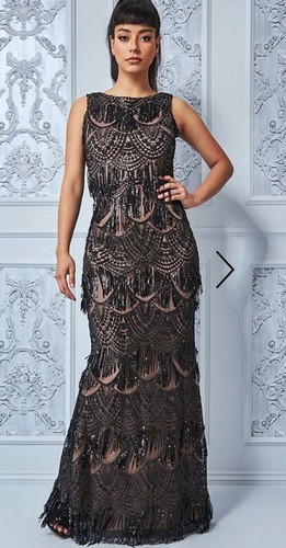 Goddiva sequin tassle evening - goddiva,