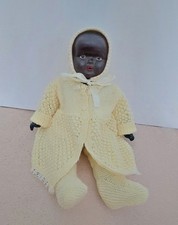 Antique black doll - black,