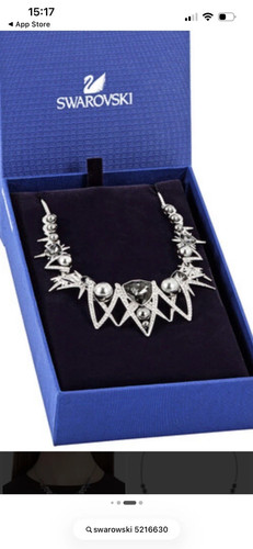 Swarovski rhodium faux - rhodium,