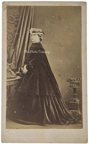 Cdv beautiful lady - cdv, hat