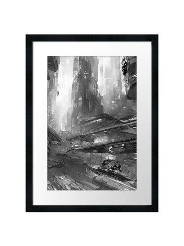 Future cityscape framed - cityscape, #12
