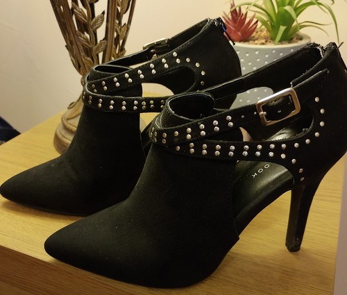 Black high heel shoes ladies - black,