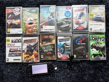 PSP 1000 Black Sony PlayStation Portable Console, Memory Card, 12 Games