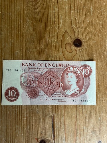 1960 ten shilling note - 1960’s,