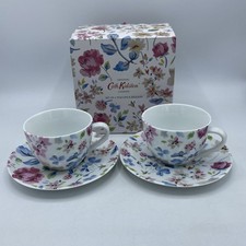 BNIB Set Of 2 Cath Kidston Floral Teacup & Saucer Set
