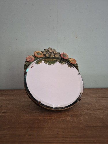 Antique vintage barbola mirror - barbola,