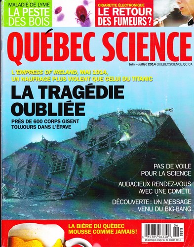 Magazine québec science - québec,