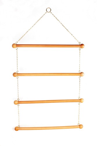 Wooden clothes drying rack - clothes,