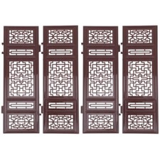 Desktop Window Pane Shoji Screen Chinese Dividers Screens Oriental Home Decor
