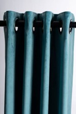 THICK PLUSH VELVET MADE TO MEASURE BESPOKE PAIR EYELET CURTAINS HANDMADE IN UK