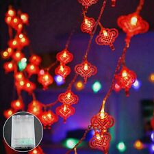 Chinese Knot Red Lantern LED String Light Party Supplies New Year Lights Decor