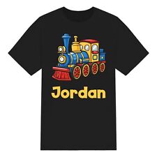 Personalised Cute Cartoon Train Kids T-Shirt, Boys & Girls, Unisex, Custom