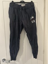 Jack Wills Women's Skinny Fit Navy Blue Joggers UK Size 12