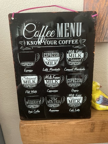 Metal coffee sign - ☕️,