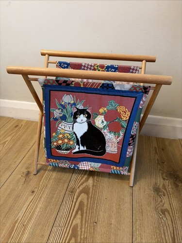 Vintage wooden frame fabric - vintage,