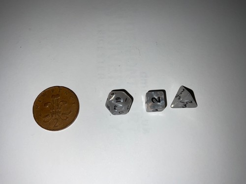 Vintage dice mini set - d&d,