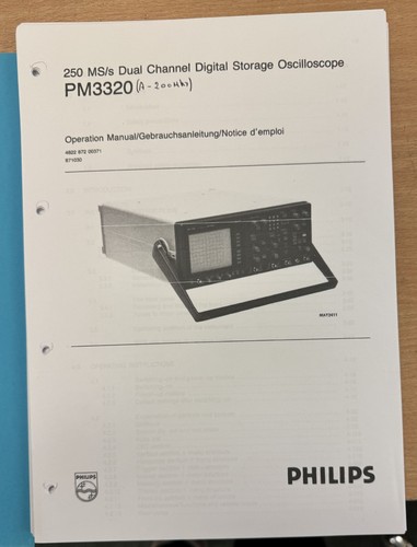 Philips pm3320a oscilloscope - philips,