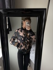 Topshop Camouflage Bomber Jacket