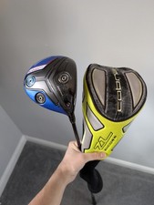 Cobra King F7 Plus Driver 9-12 Degree / Stiff Flex Fujikura Black Golf Pride 